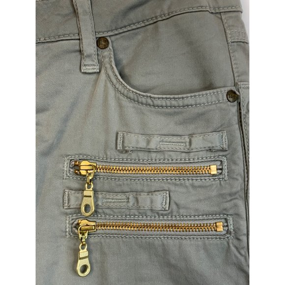 $435 Womens Robins Jeans Cargo Pants Wings Embellished Skinny Stretch Sz 27 6758 - Picture 5 of 13